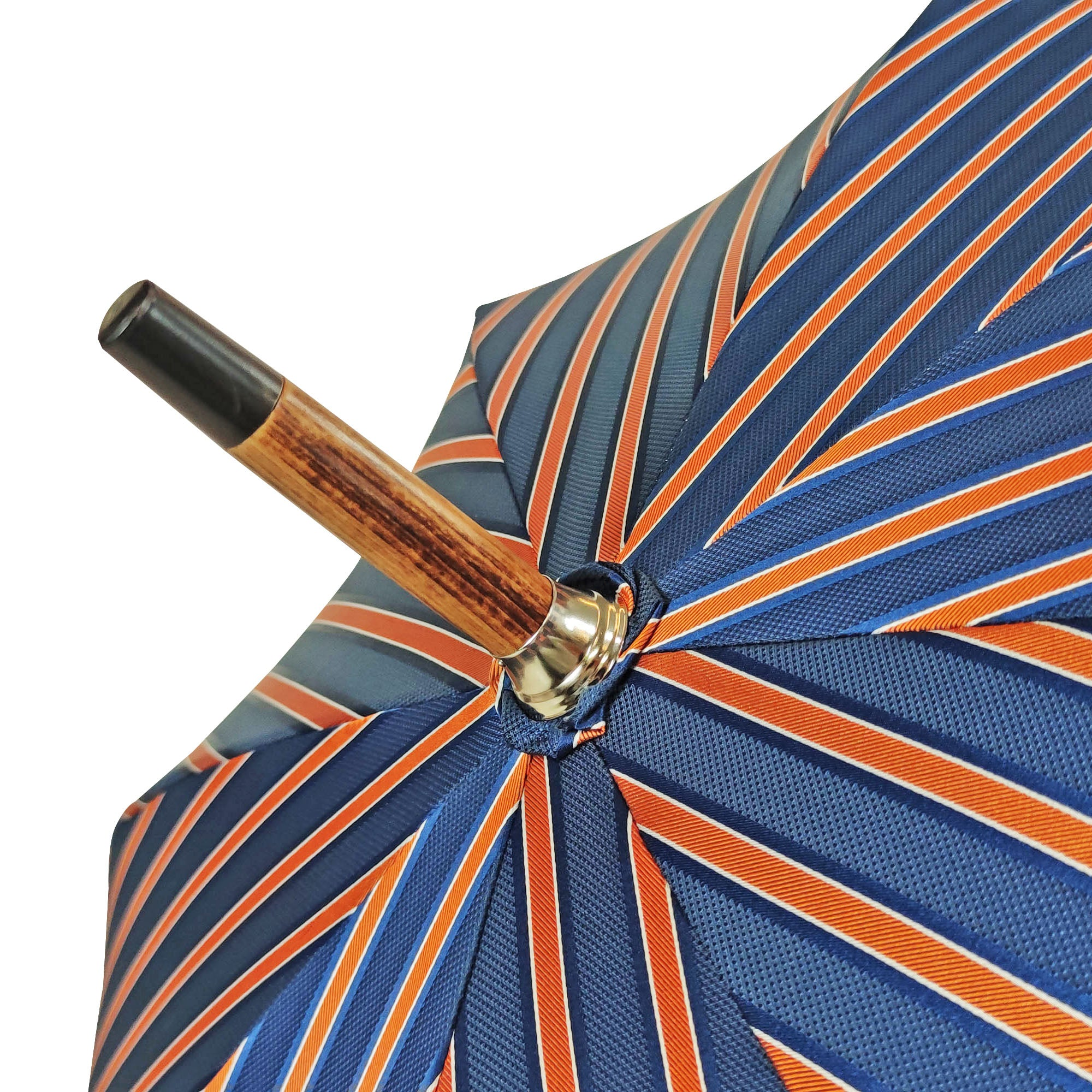 Luxury Crocodile Umbrella – Handmade Italian Rain Umbrella with Green Leather Handle