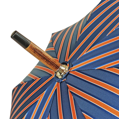 Luxury Crocodile Umbrella – Handmade Italian Rain Umbrella with Green Leather Handle