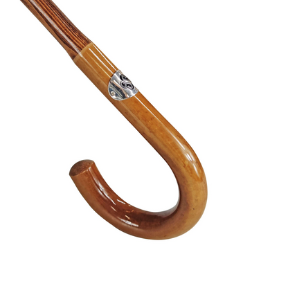 Handmade Multicolor Umbrella – Classic Men's Rain Umbrella with Elegant Malacca Handle