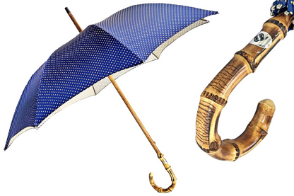 Bamboo Umbrella – Handcrafted Jacquard Canopy With Beechwood Shaft, Elegant Rain Gear