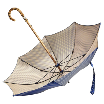 Bamboo Umbrella – Handcrafted Jacquard Canopy With Beechwood Shaft, Elegant Rain Gear