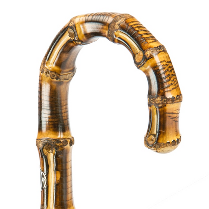 Navy Blue Umbrella – Handmade Italian Camouflage Rain Umbrella with Bamboo Handle