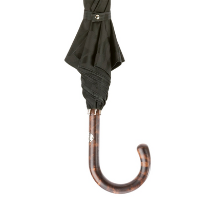 Black Camouflage Umbrella – Bespoke Handmade Italian Rain Umbrella with Hickory Handle