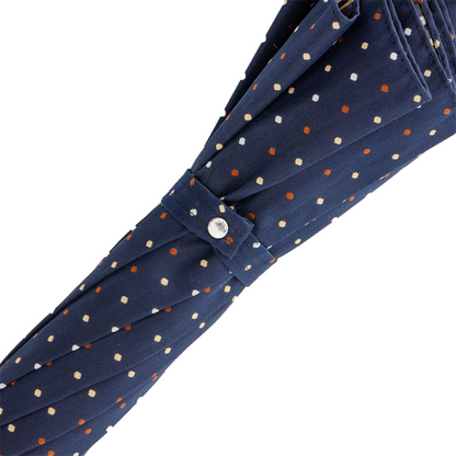 Handmade Chestnut Umbrella – Classic Italian Crafted Rain Protection with Knob End