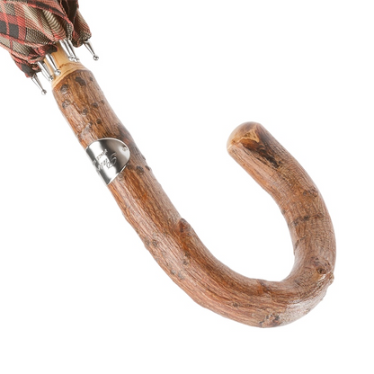 Bespoke Stick Umbrella – Solid Ash Handle, Handmade Italian Classic Rain Gear