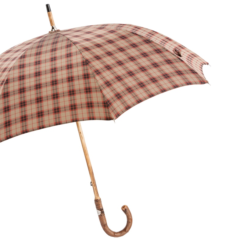 Bespoke Stick Umbrella – Solid Ash Handle, Handmade Italian Classic Rain Gear
