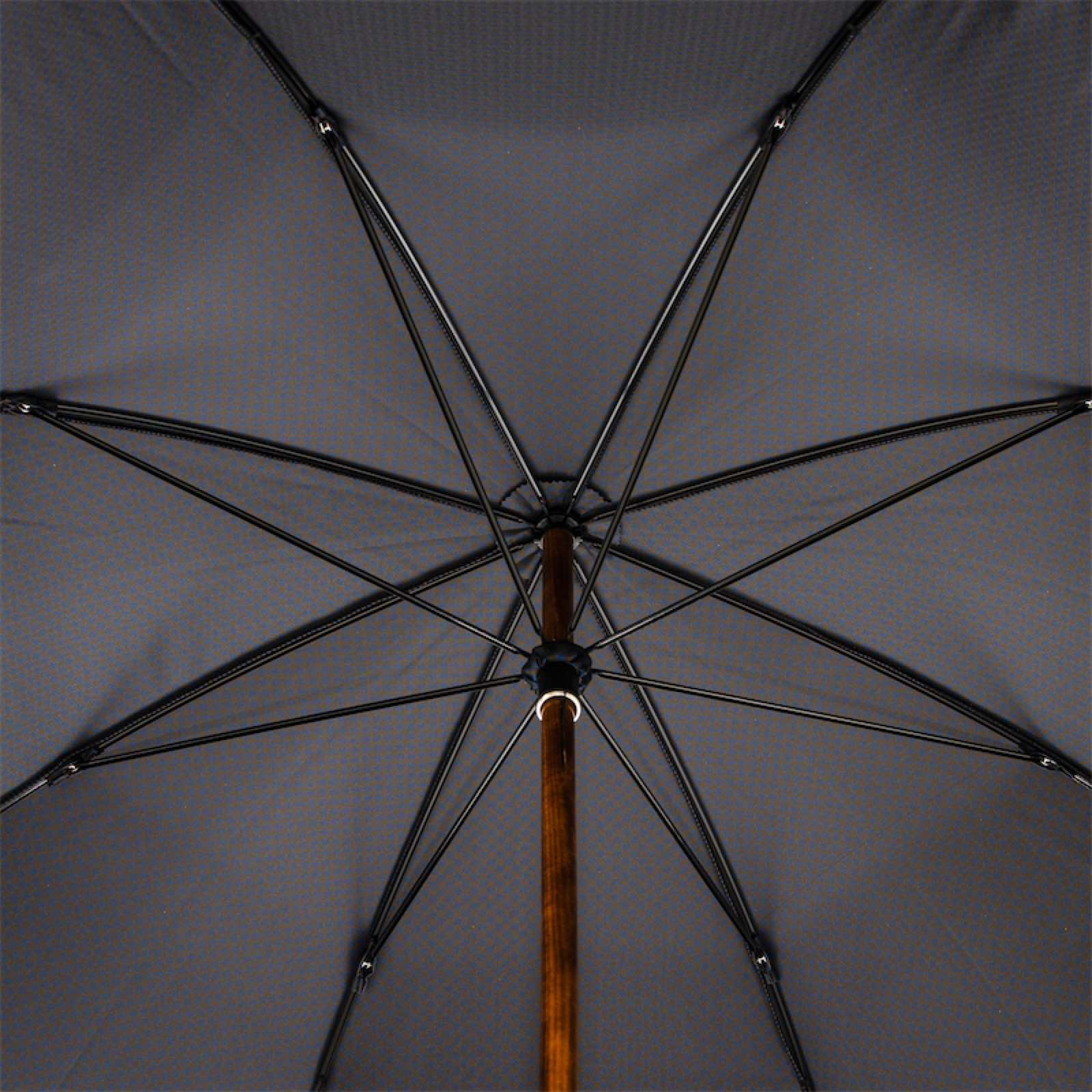 Maple Stick Umbrella – Handmade Italian Craft with Horn Detail & Water-Resistant Canopy