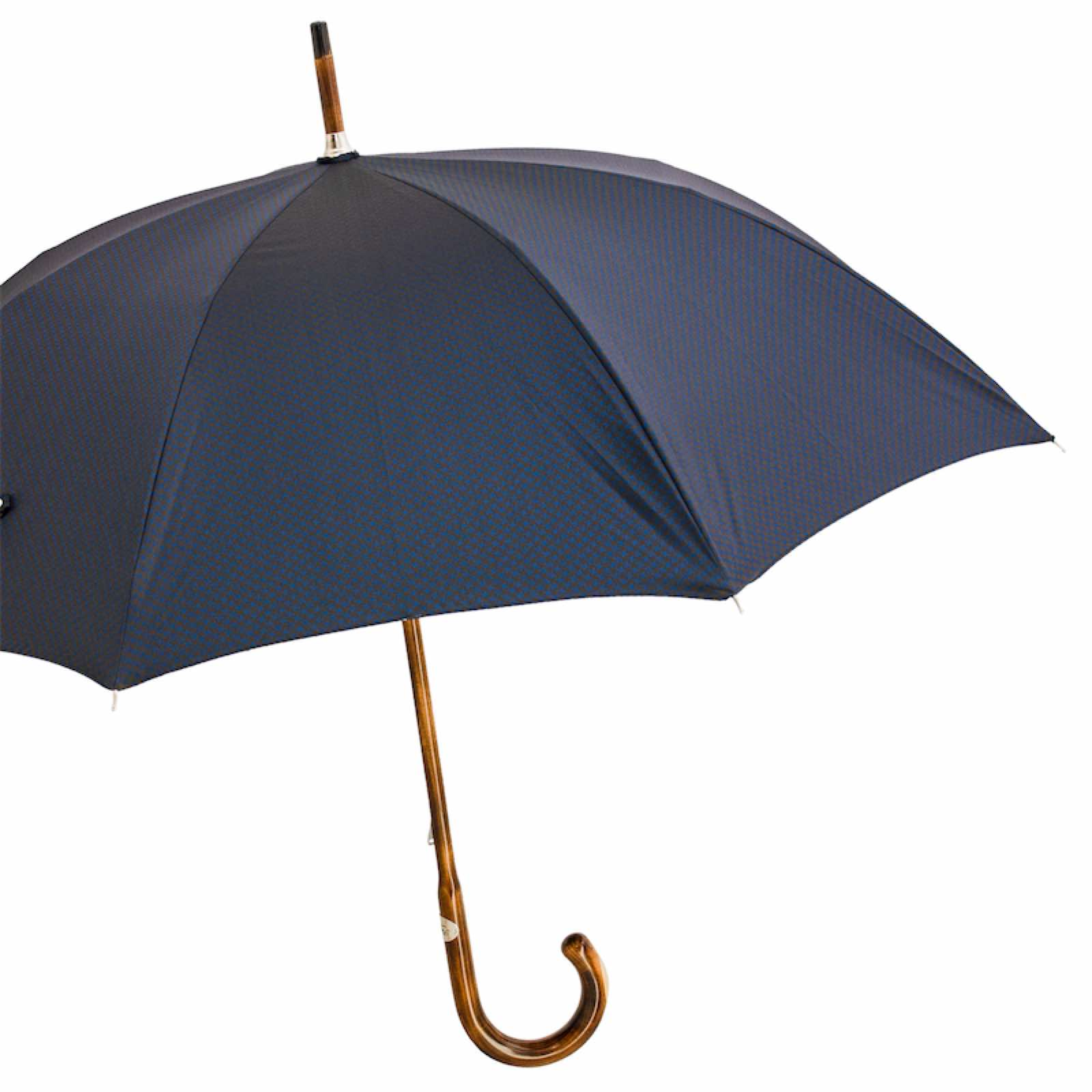 Maple Stick Umbrella – Handmade Italian Craft with Horn Detail & Water-Resistant Canopy
