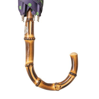 Lolita Bamboo Umbrella – Handmade Italian Rain Umbrella with Water-Resistant Canopy