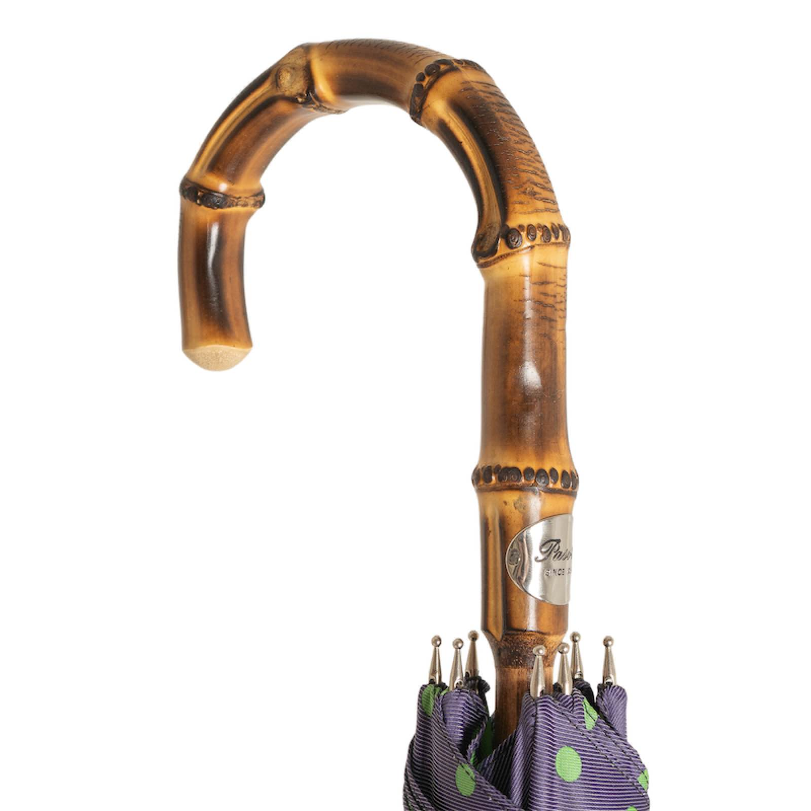 Lolita Bamboo Umbrella – Handmade Italian Rain Umbrella with Water-Resistant Canopy