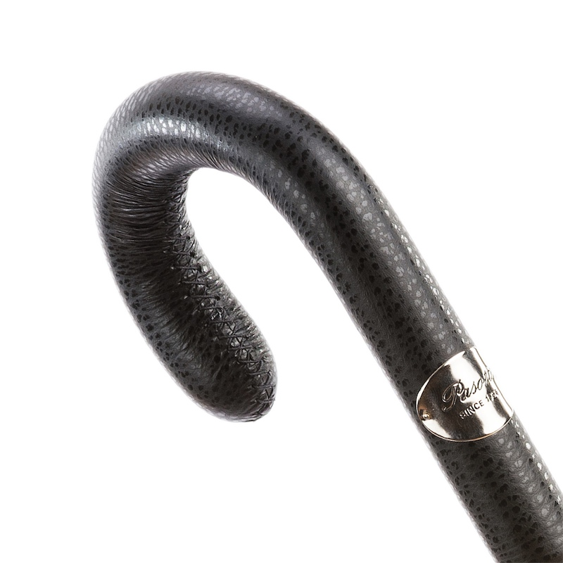 Bespoke Gentleman Umbrella – Handmade Italian Leather Handle, Durable Polyester Canopy