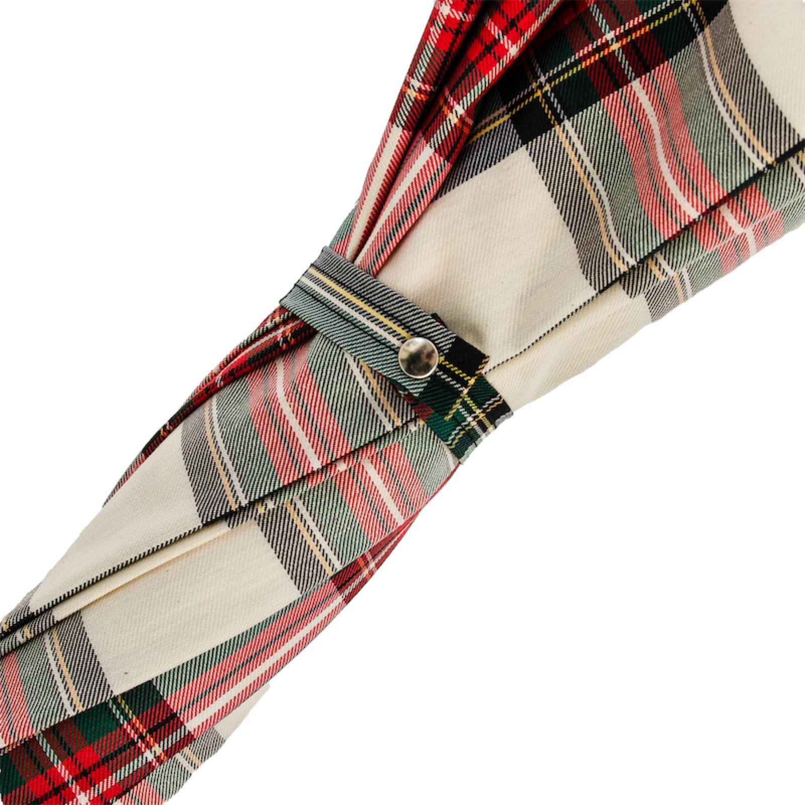 Tartan Umbrella – Handmade Italian Chestnut Handle | Water-Resistant Canopy