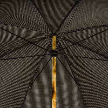 Solid Ash Umbrella – Handmade Italian Classic with Wooden Handle & Water-Resistant Canopy