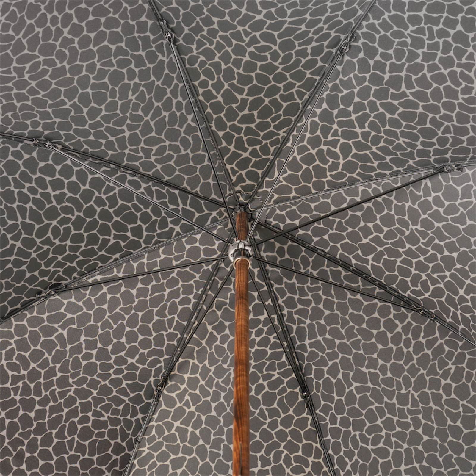 Braided Leather Umbrella – Handmade Italian Rain Umbrella With Water Repellent Canopy