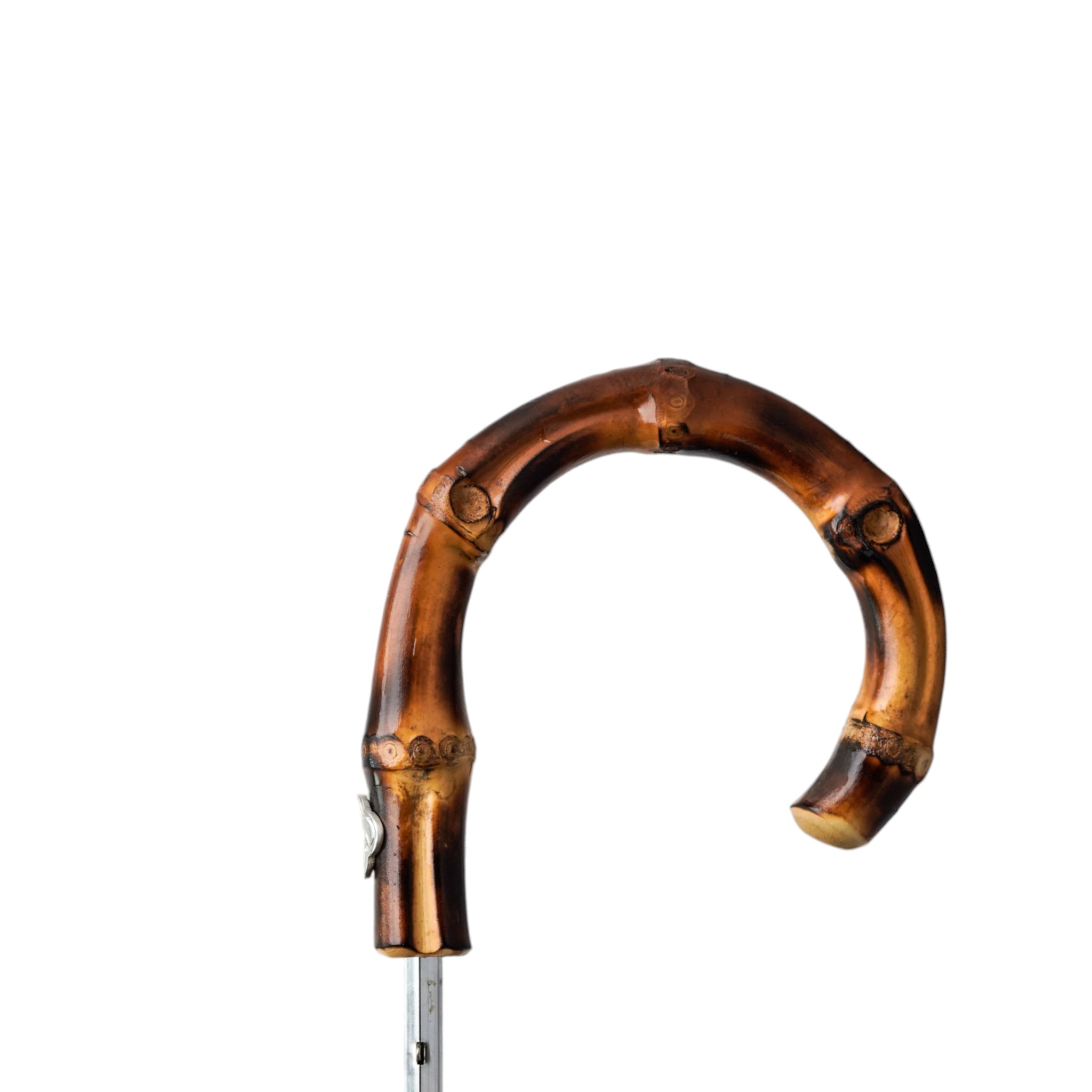 Luxury Foldable Umbrella – Handmade Italian Bamboo Handle with Jacquard Fabric