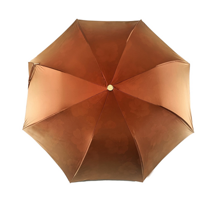 Light Green Umbrella – Handmade Italian Folding Rain Umbrella With Double Canopy