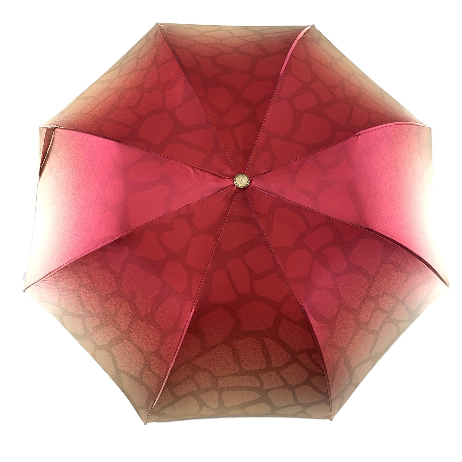 Double Canopy Umbrella – Luxury Women's Rain Umbrella with Magenta Crystals