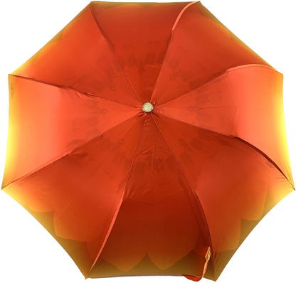Luxury Sunflower Umbrella – Gold-Plated Handle | Italian Handmade, Wind Resistant