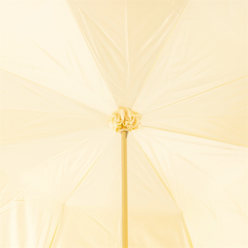 Ivory Decorated Umbrella – Brass Handle, Manual Opening, Double Cloth Canopy