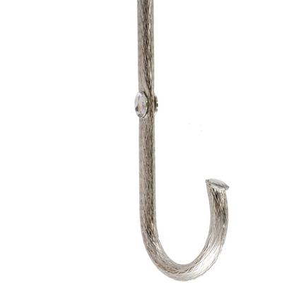 Wedding Umbrella – Elegant Double Cloth Canopy with White Pearls & Jeweled Brass Handle