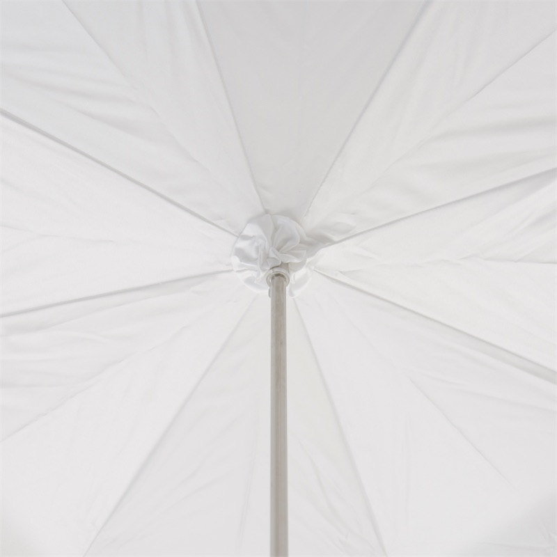 Wedding Umbrella – Elegant Double Cloth Canopy with White Pearls & Jeweled Brass Handle