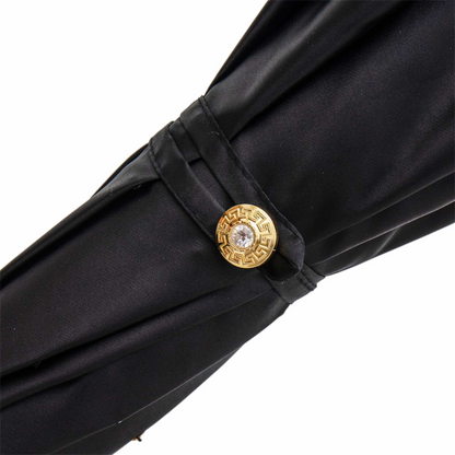 Luxury Umbrella – Swarovski Crystal Designer Rain Umbrella With Brass Handle