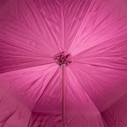 Pink Swarovski Umbrella – Luxury Handmade Italian Rain Umbrella with Elegant Acetate Handle