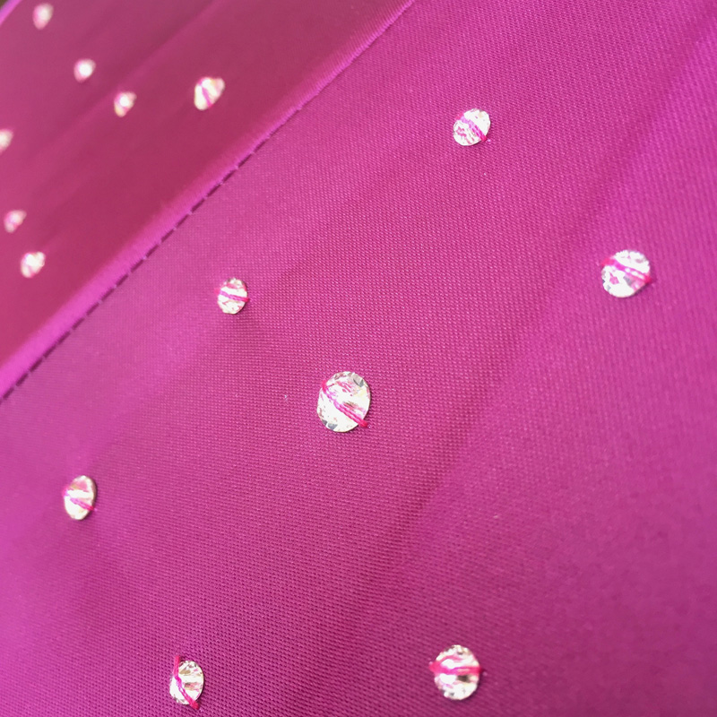 Pink Swarovski Umbrella – Luxury Handmade Italian Rain Umbrella with Elegant Acetate Handle