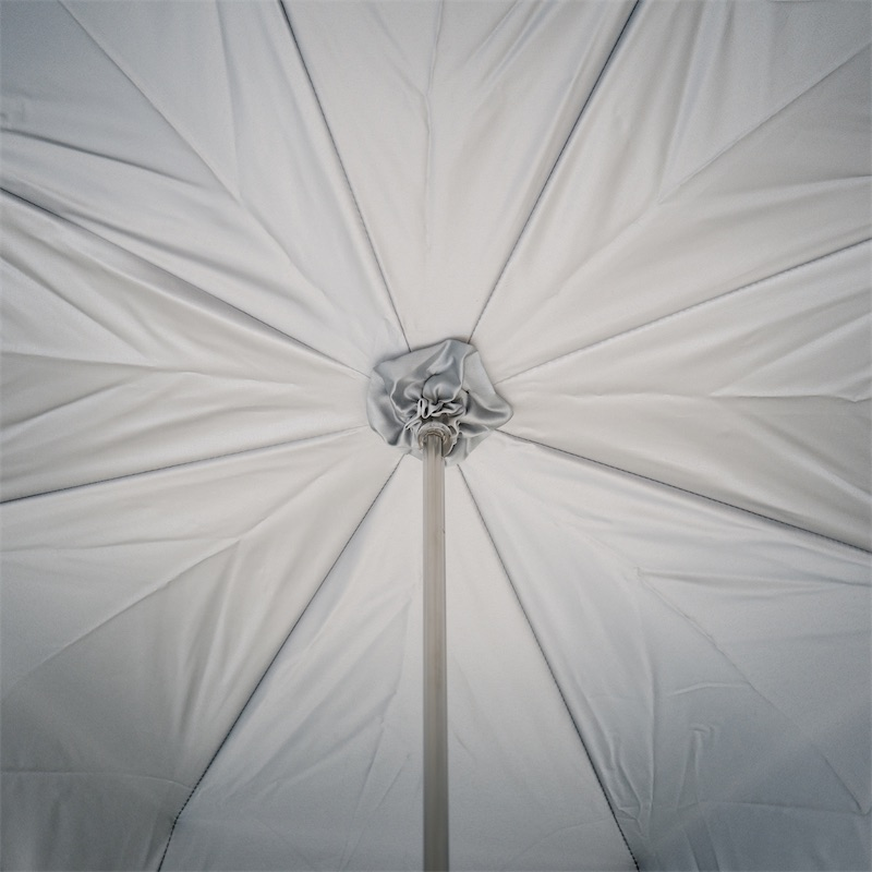 Swarovski Crystal Umbrella – Grey Double Cloth Luxury Rain Protection Canopy