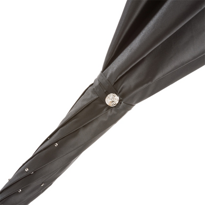 Swarovski Crystal Umbrella – Black Double Cloth Canopy | Handmade Italian Luxury