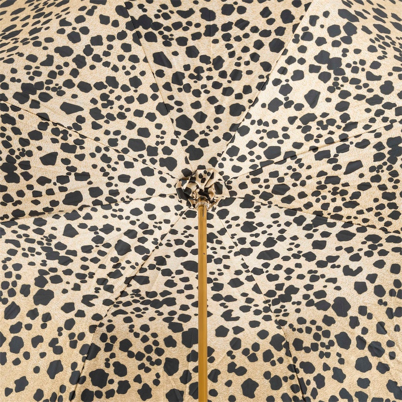 Black Panther Umbrella – Manual Rain Umbrella with Enameled Brass Handle & Double Cloth Canopy