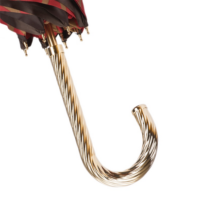 Double Cloth Umbrella – Handmade Italian Rain Umbrella With Brass Handle