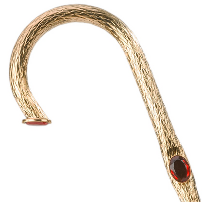 Flower Inside Umbrella – Handmade Italian Rain Umbrella with Brass Handle