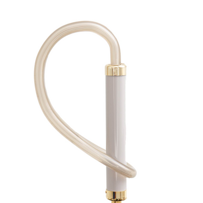 Ivory Umbrella – Handmade Italian Black Striped Rain Umbrella with Acetate Handle