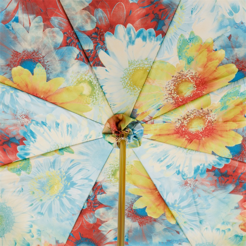 Summer Sunflowers Umbrella – Handmade Italian Double Cloth Rain Umbrella