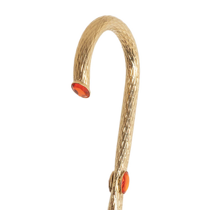 Handmade Italian Umbrella – Sunflower Design, Brass Handle, Premium Polyester Canopy