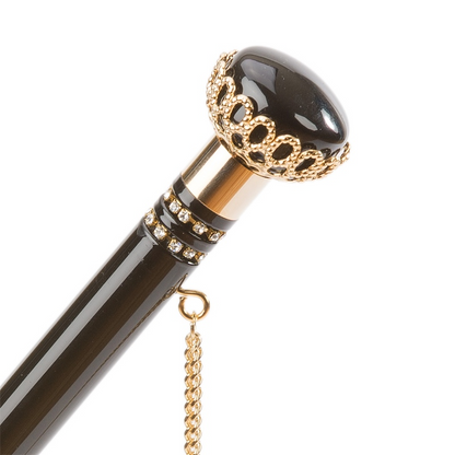 Floral Doodles Umbrella – Double Cloth Canopy, Jeweled Handle, Wind Resistant