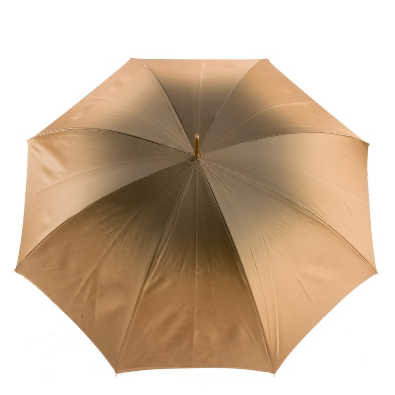 Leopard Print Umbrella - Manual Opening Double Cloth Ivory Rain Gear