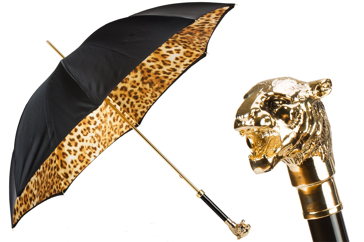 Manual Double Cloth Umbrella – Handmade Italian Rain Umbrella with Metal Handle