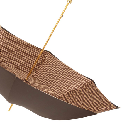 Brown Chihuahua Umbrella – Handmade Italian Rain Umbrella With Hand-Painted Handle