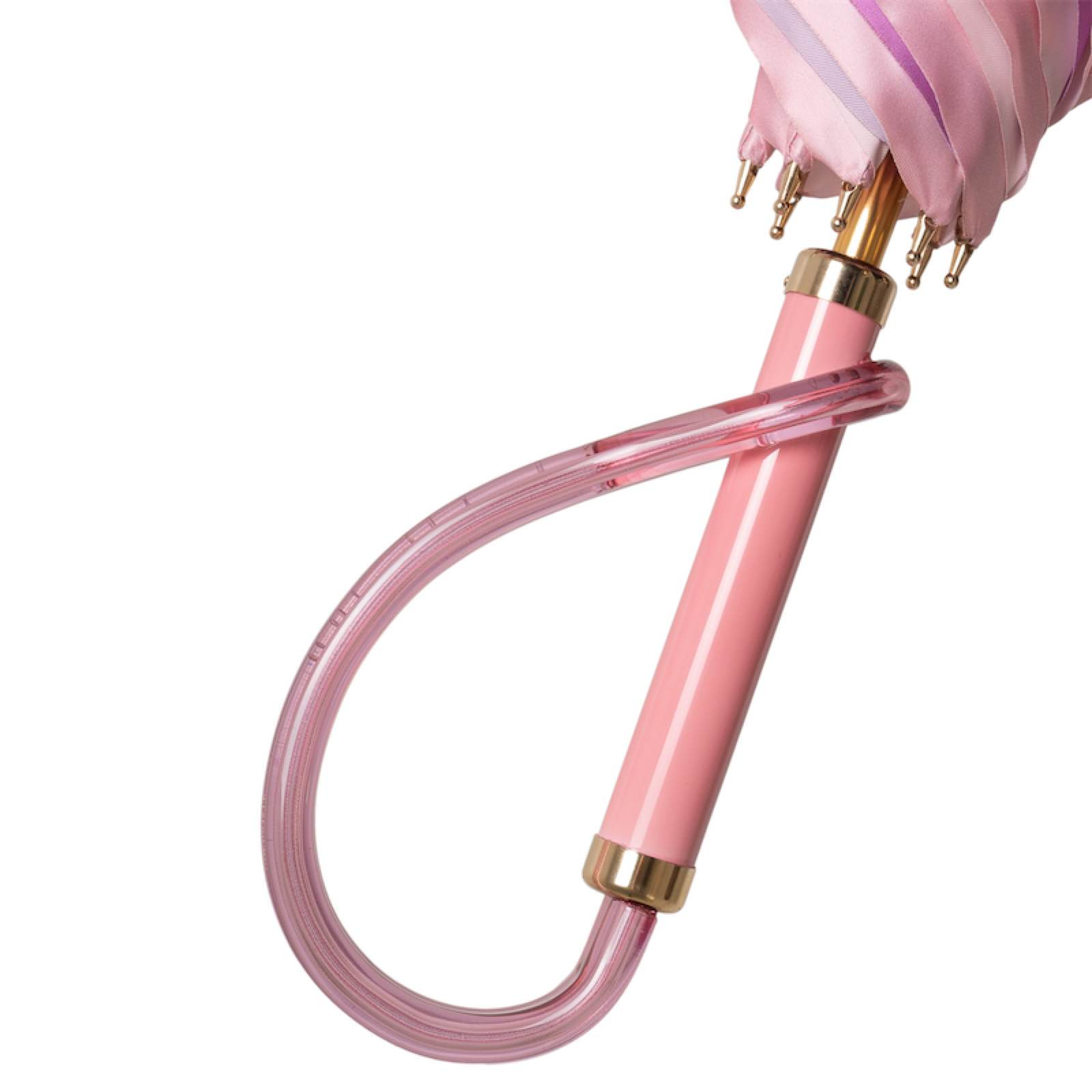 Pink Ombre Umbrella – Handmade Italian Rain Umbrella with Acetate Handle