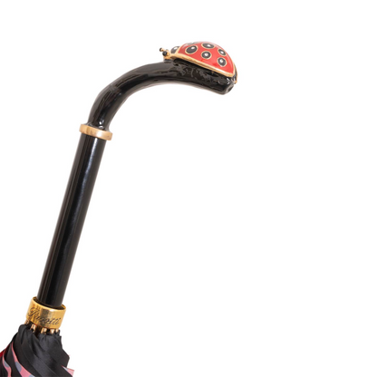 Luxury Italian Umbrella – Handmade Rain Umbrella with Enameled Brass Handle