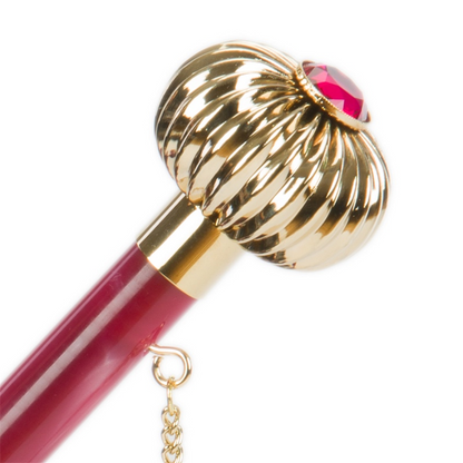 Purple Manual Umbrella – Double Cloth Rain Gear with Roses Print Interior