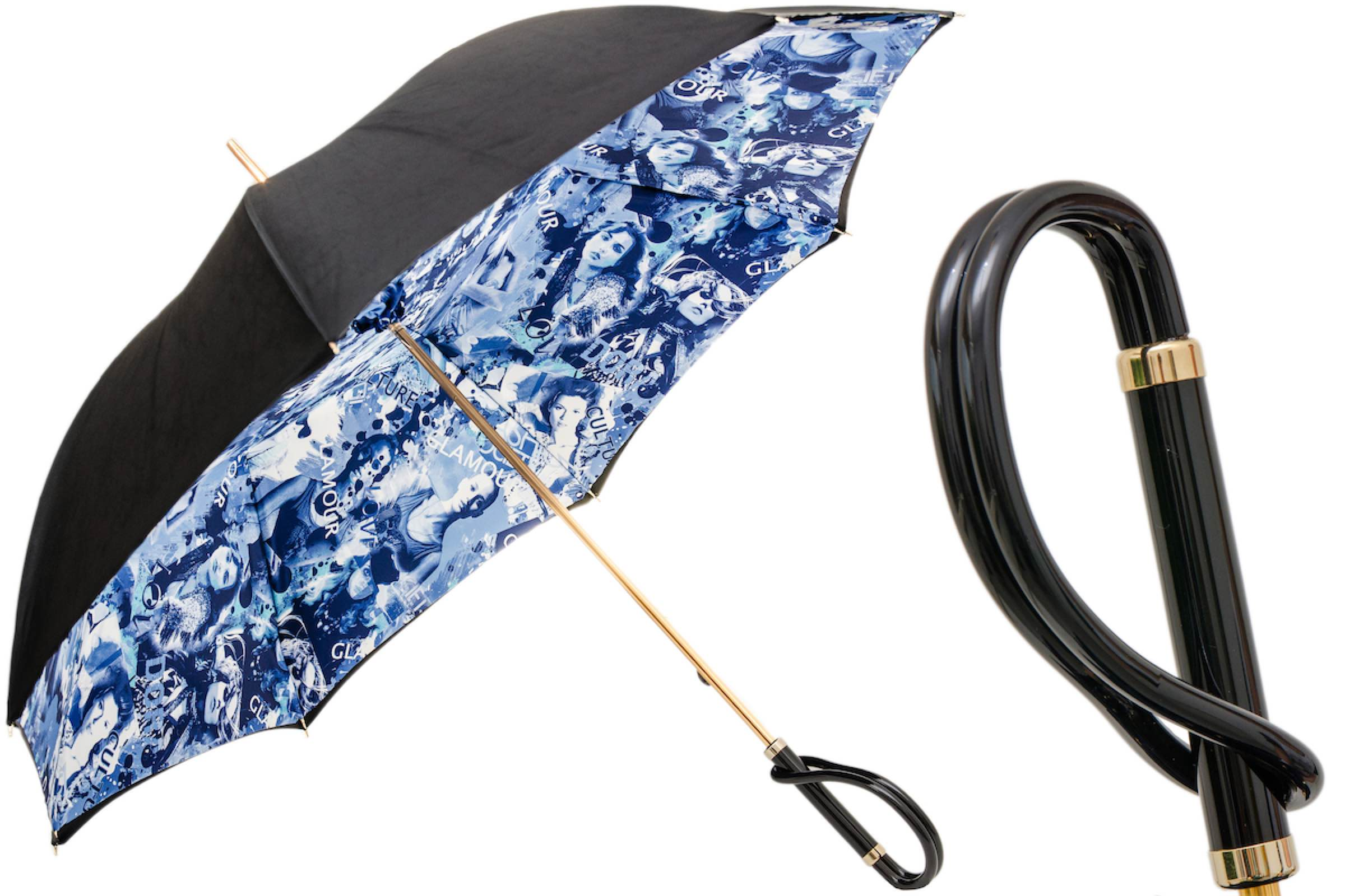 Handmade Italian Umbrella – Stylish Rain Gear with Acetate Handle & Polyester Canopy