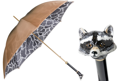 Manual Umbrella – Italian Handcrafted Luxury Rain Umbrella with Enameled Brass Handle