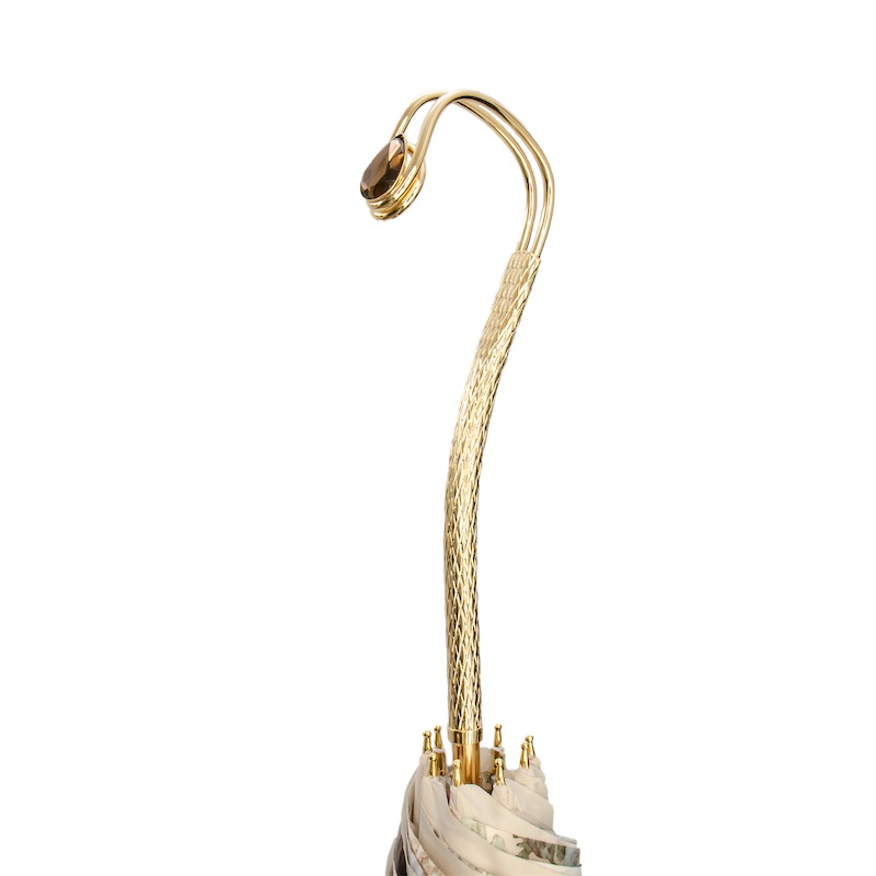 Romantic Double Cloth Umbrella – Handmade Italian Luxury Rain Accessory