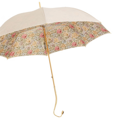 Romantic Double Cloth Umbrella – Handmade Italian Luxury Rain Accessory
