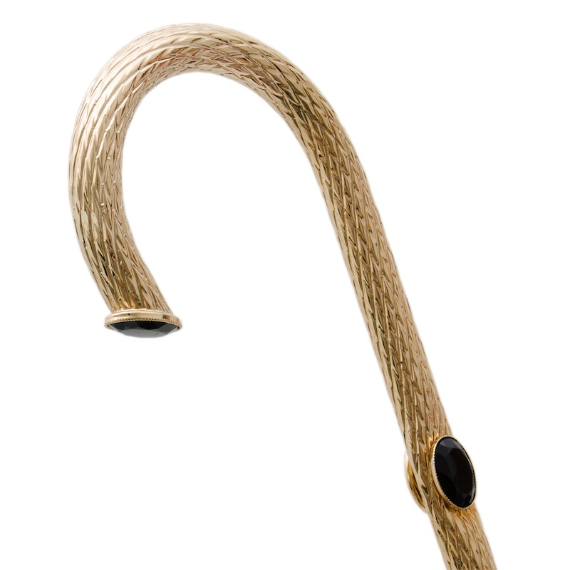 Red Leopard Print Umbrella - Double Cloth Brass Handle Italian Rain Gear