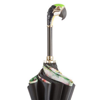 Luxury Double Cloth Umbrella – Handmade Italian Rain Umbrella with Brass Handle