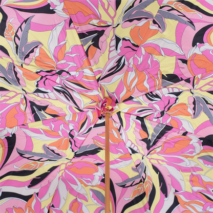 Pink Handle Umbrella – Handmade Italian Manual Rain Umbrella With Durable Canopy